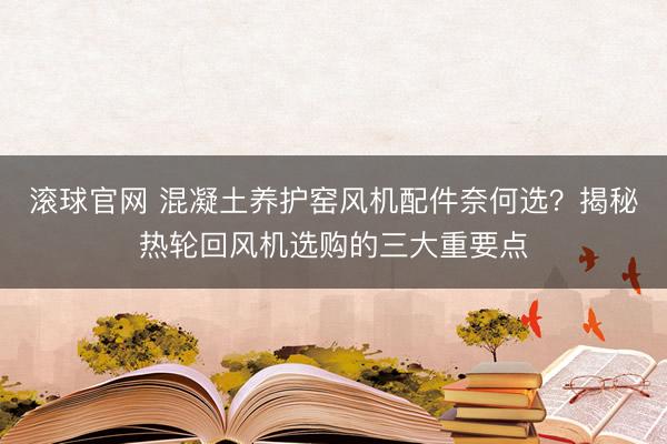 滚球官网 混凝土养护窑风机配件奈何选？揭秘热轮回风机选购的三大重要点