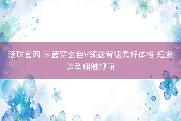 滚球官网 宋茜穿玄色V领露背裙秀好体格 短发造型娴雅靓丽